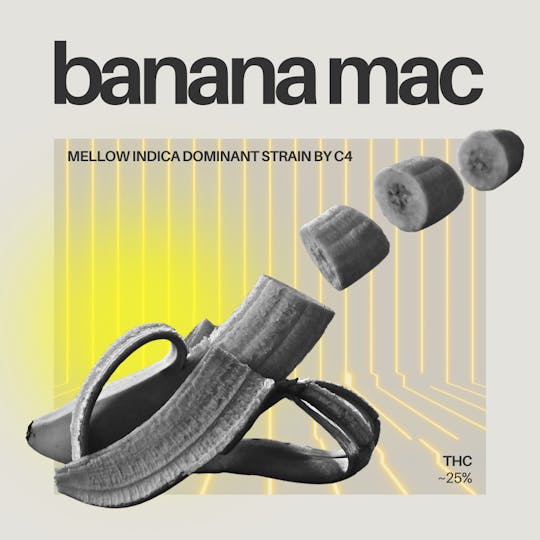 C4 (Carroll County Cannabis Co.) - Banana Mac 1 Gram Infused Pre-Roll - 1