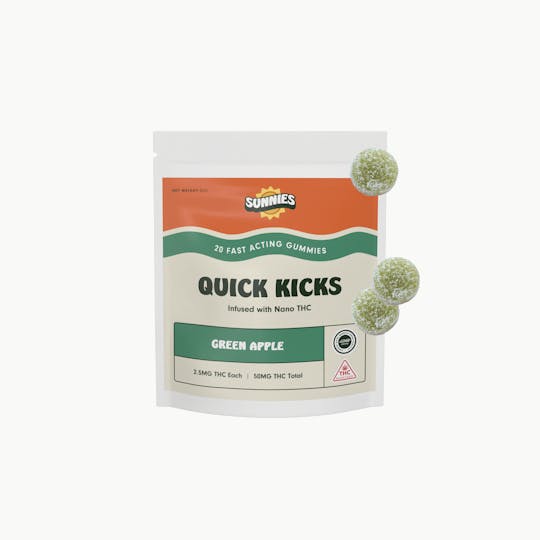 SunMed Growers - Green Apple Nano Gummies Edible 50mg - 1