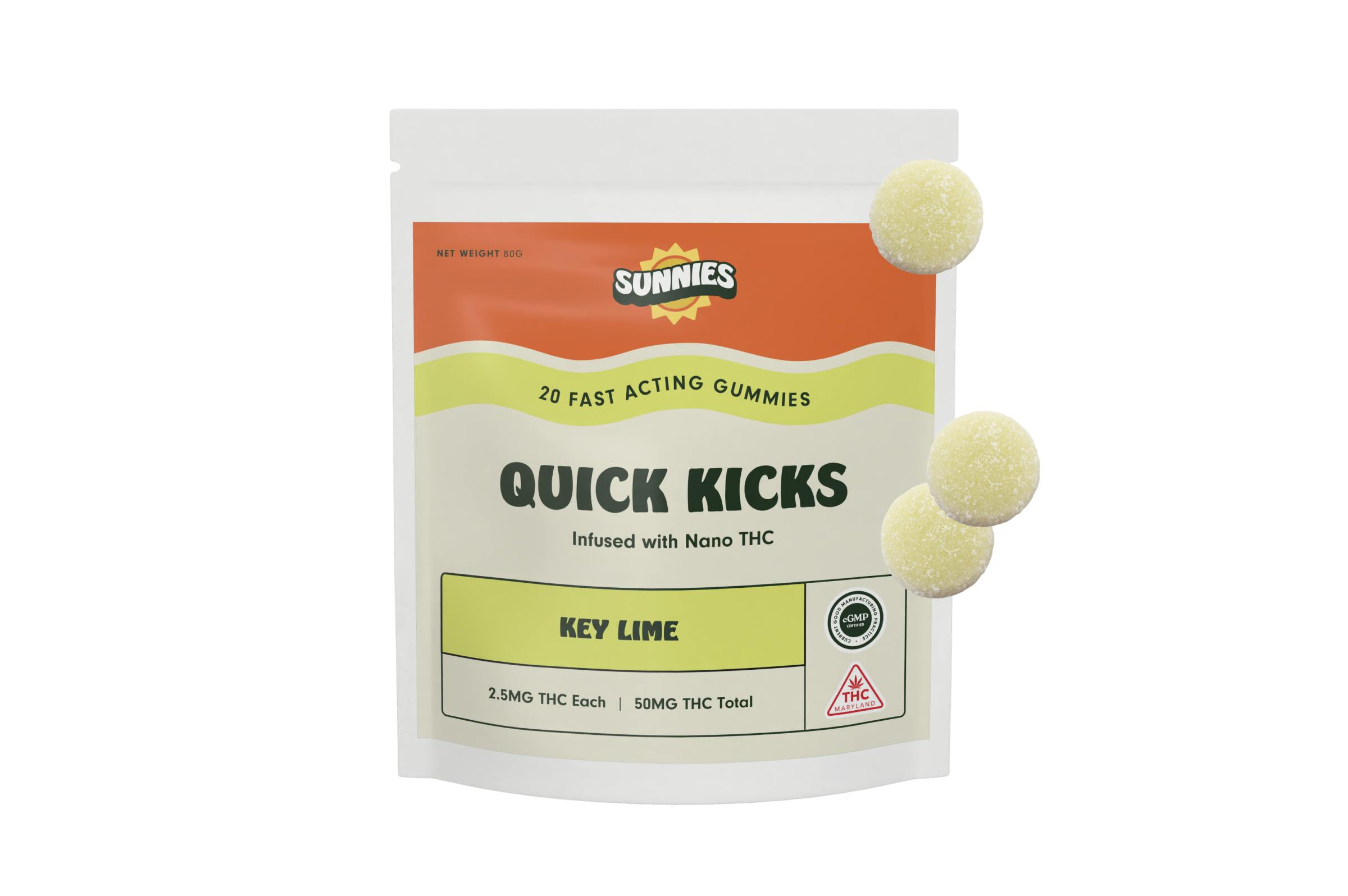 SunMed Growers - Key Lime Nano Gummies 50mg - 1