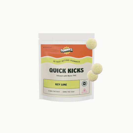 SunMed Growers - Key Lime Nano Gummies Edible 50mg - 1