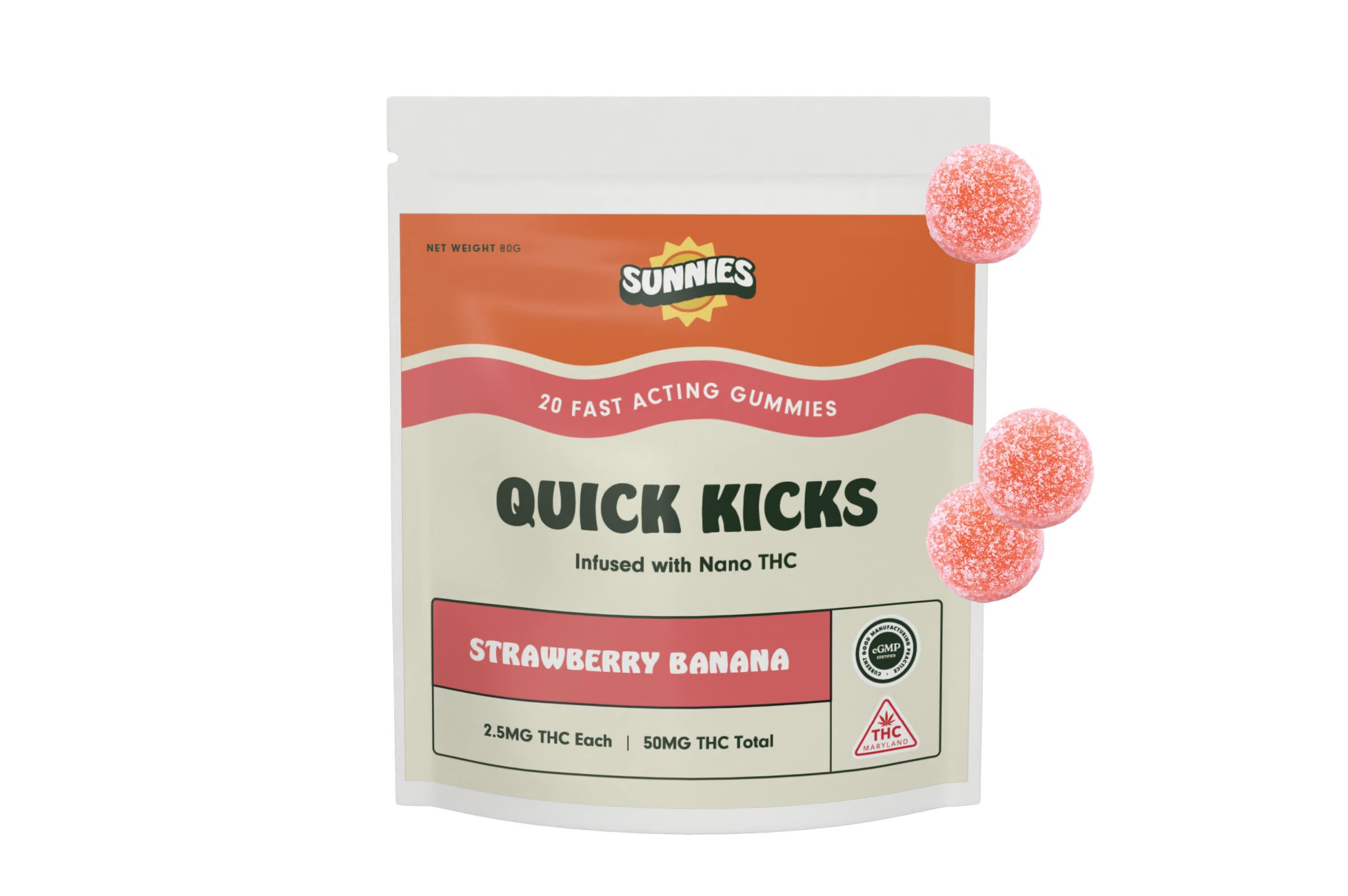 SunMed Growers - Strawberry Nano Gummies 50mg - 1
