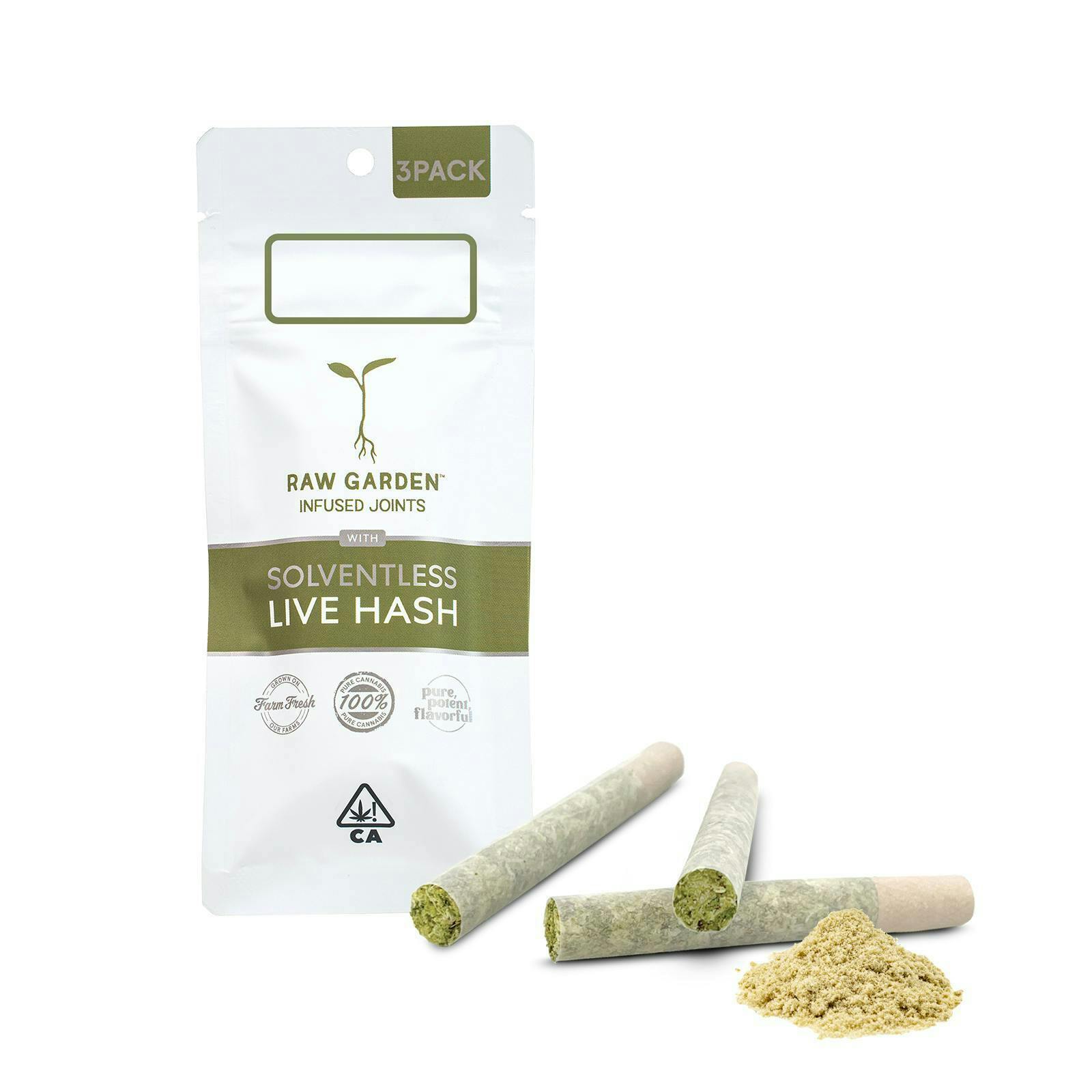 Raw Garden - Mystery Macarons (3) Solventless Live Hash Infused Joints - 1