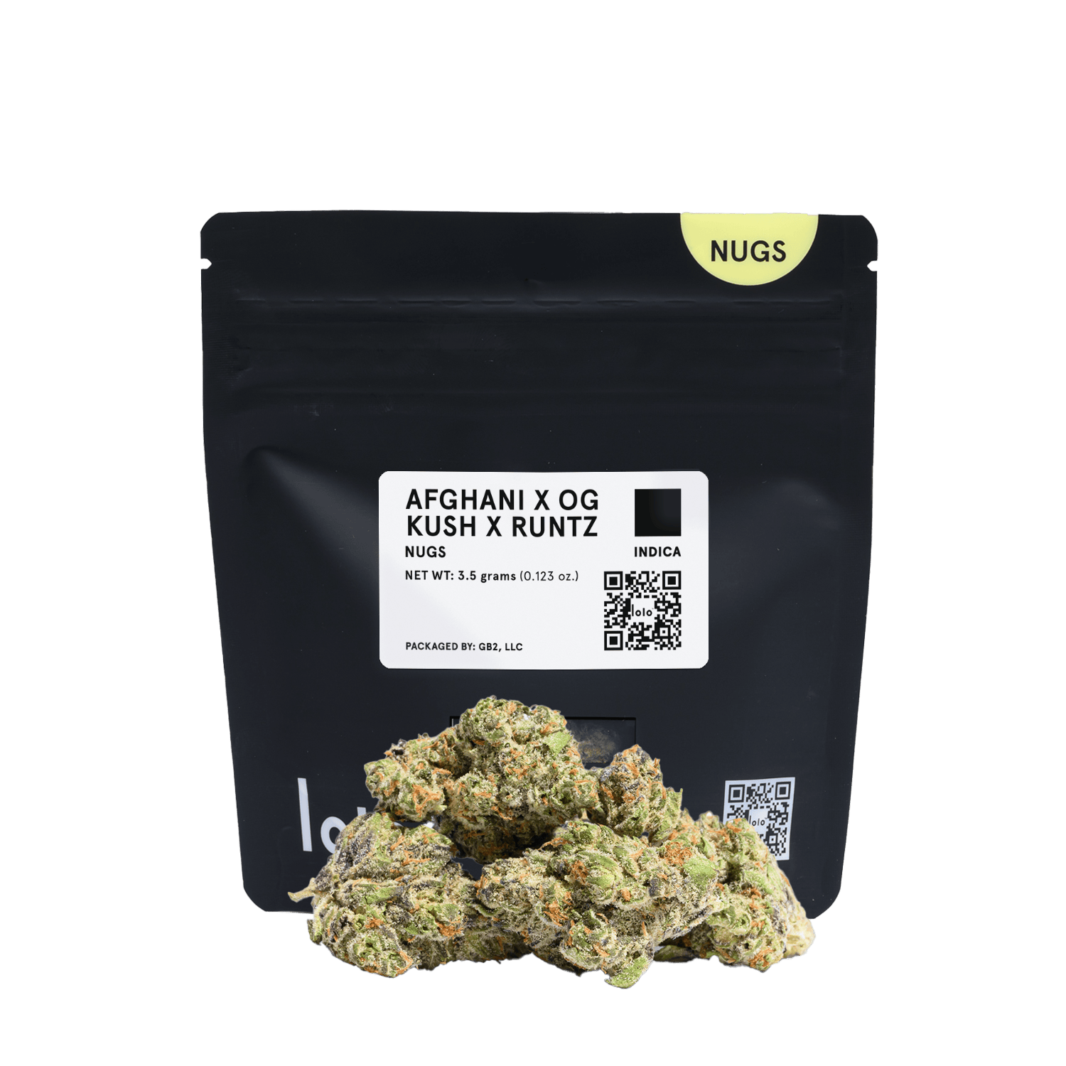 lolo - lolo | Afghani + OG Kush + Runtz | Indoor Nugs | 3.5g - 1