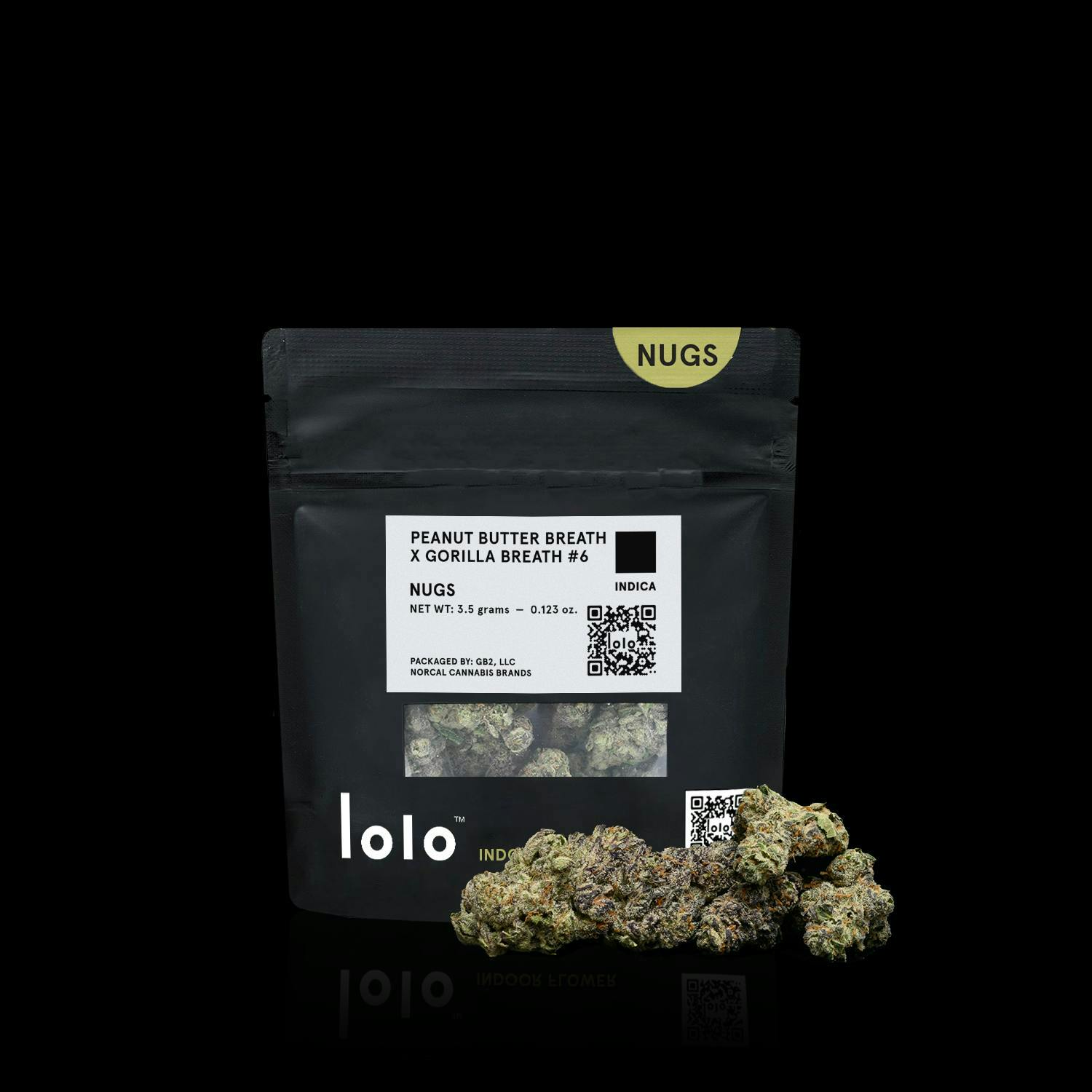 lolo - lolo | Peanut Butter Breath + Gorilla Breath #6 | Indoor Nugs | 3.5g - 1