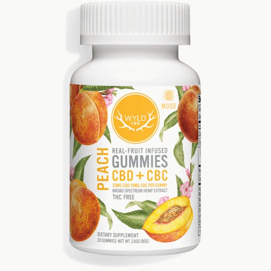 WYLD - Peach CBD:CBC 2:1 Gummies | 20-Pack - 1