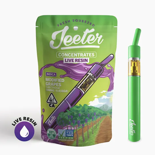 Jeeter - Jeeter | Modified Grapes | Live Resin Straw Disposable | 0.5g - 1
