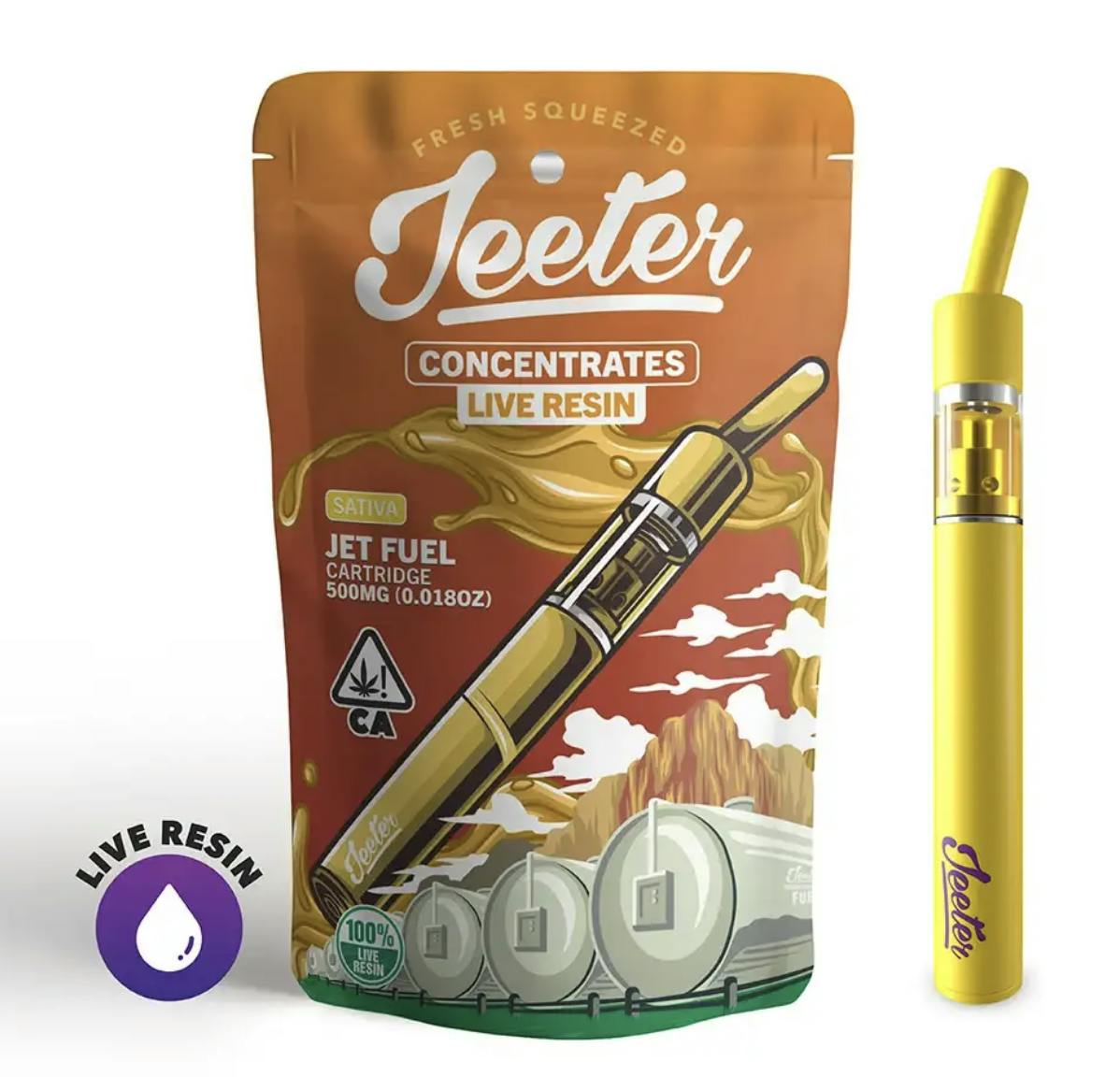 Jeeter - Jeeter | Jet Fuel | Live Resin Straw Disposable | 0.5g - 1