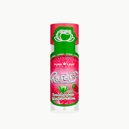 Roses - SOURLICIOUS WATERMELON Roses Loosie Hybrid .6G | Liquid Diamond Infused - 1