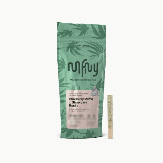 MFNY - Blueberry Muffin x Strawpaya Live Resin Infused Pre-Roll | 1g - 1