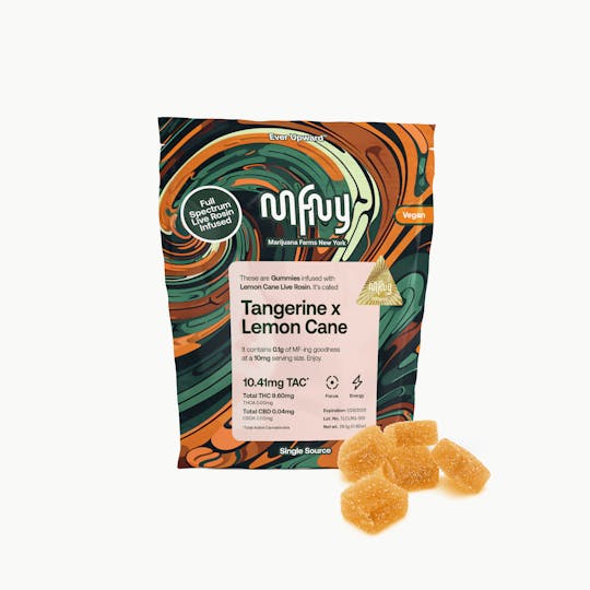 MFNY - Tangerine x Lemon Cane Live Rosin Gummies | 100mg 10pk - 1