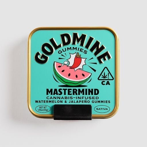 Goldmine Gummies - Mastermind Watermelon & Jalapeño Gummies | 100mg | 10ct | 10mg/ea - 1