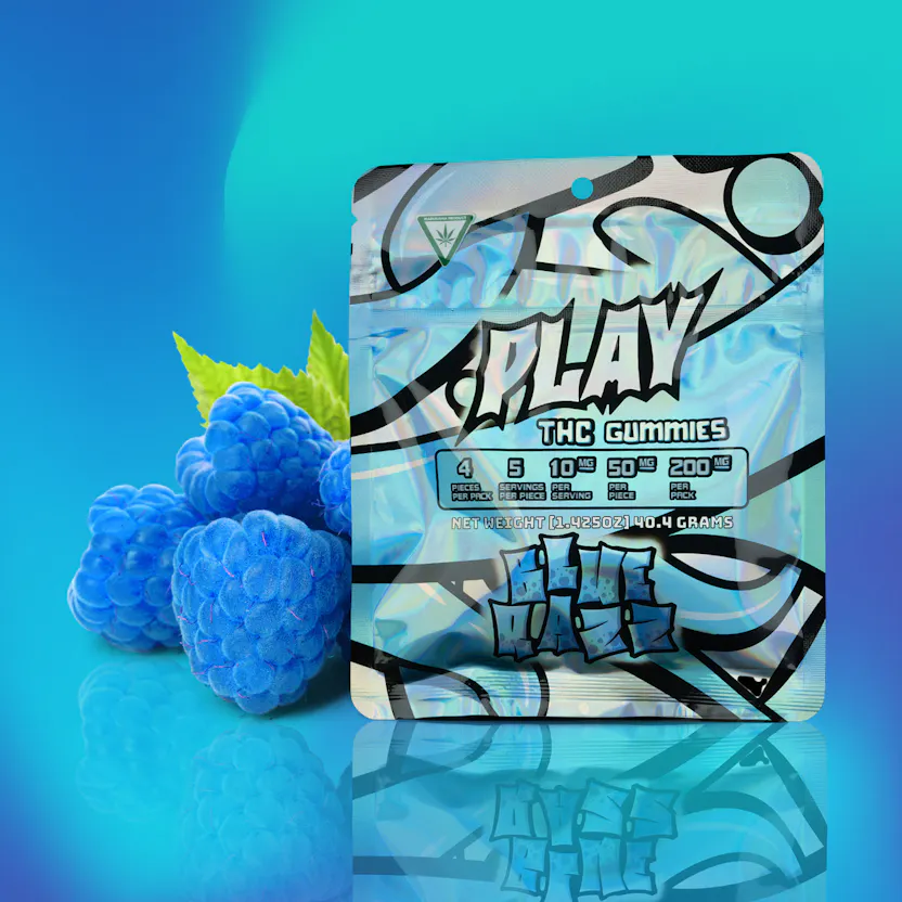 Blue Razz ━ 200mg ━THC Gummies ━ Play - Play Michigan