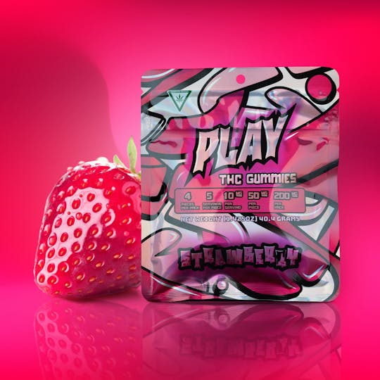 Play Michigan - Strawberry ━ 200mg ━THC Gummies ━ Play - 1