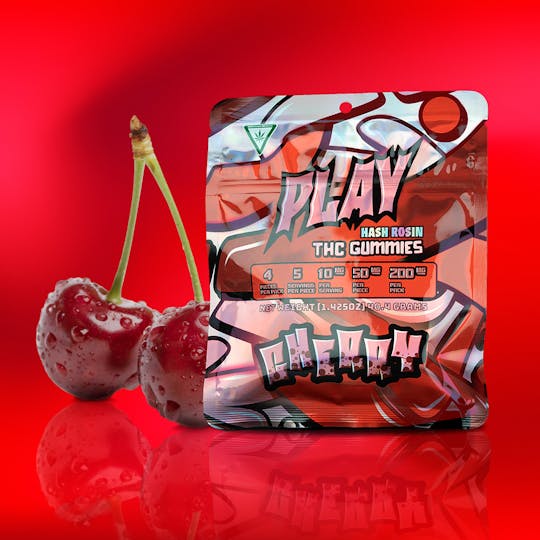 Play Michigan - Cherry ━ 200mg ━ Hash Rosin Gummies ━ Play - 1