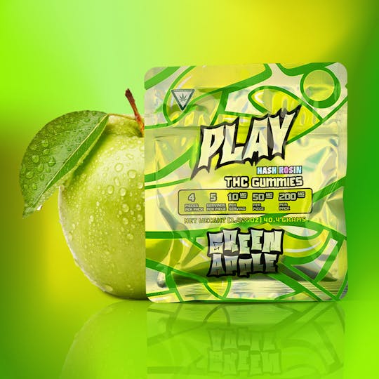 Play Michigan - Green Apple ━ 200mg ━ Hash Rosin Gummies ━ Play - 1