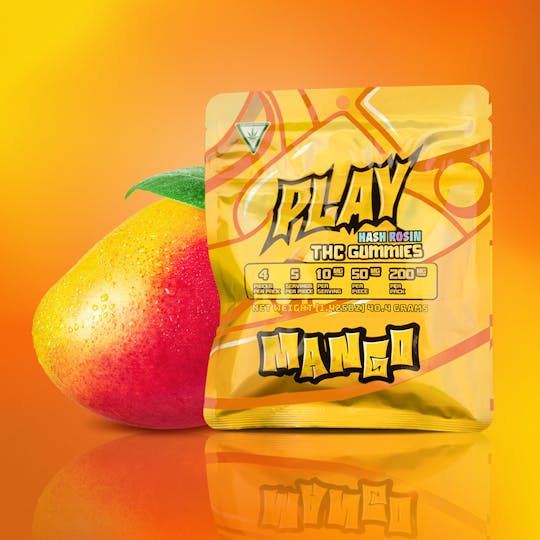 Play Michigan - Mango ━ 200mg ━ Hash Rosin Gummies ━ Play - 1