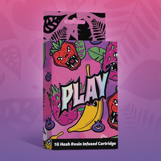 Play Michigan - Strawnana ━ 1g Hash Rosin Infused ━ 510 Cart ━ Play - 1