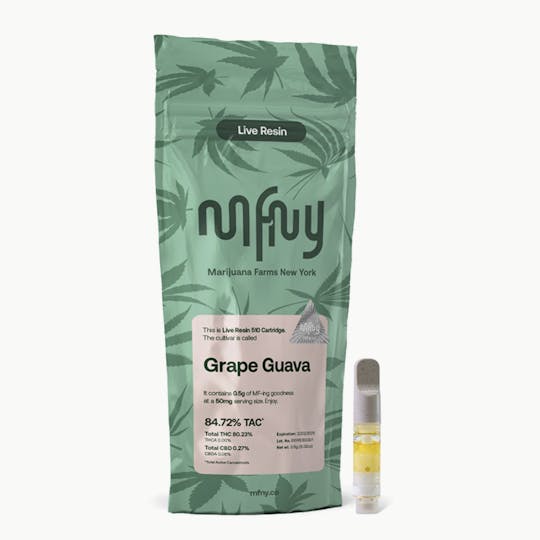MFNY - Grape Guava Live Resin 510 Vape Cart | 0.5g - 1