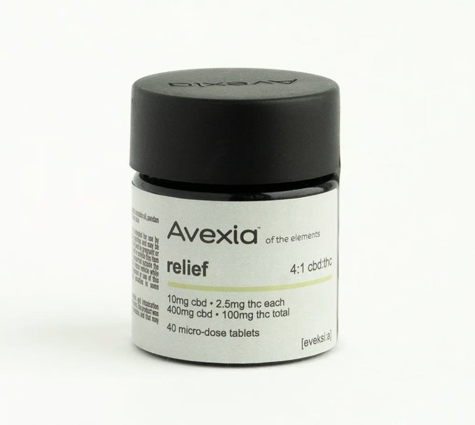 Avexia - Avexia Relief Tablets | 4:1 CBD:THC [40pk] - 1