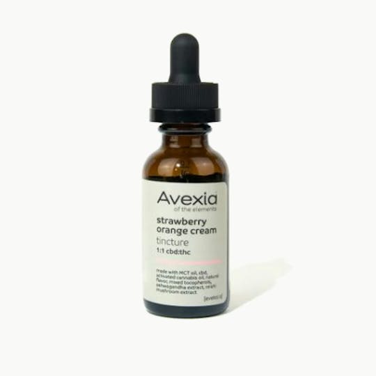 Avexia - Avexia Tincture | 1:1 CBD:THC Strawberry Orange Cream | 30ml - 1