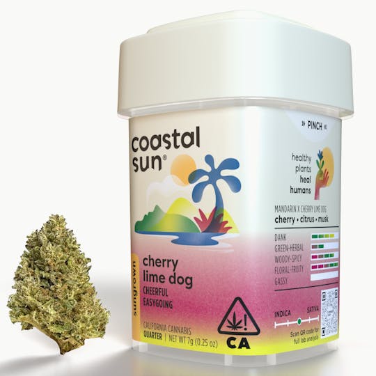 Coastal Sun - Cherry Lime Dog Sungrown Flower 7g - 1