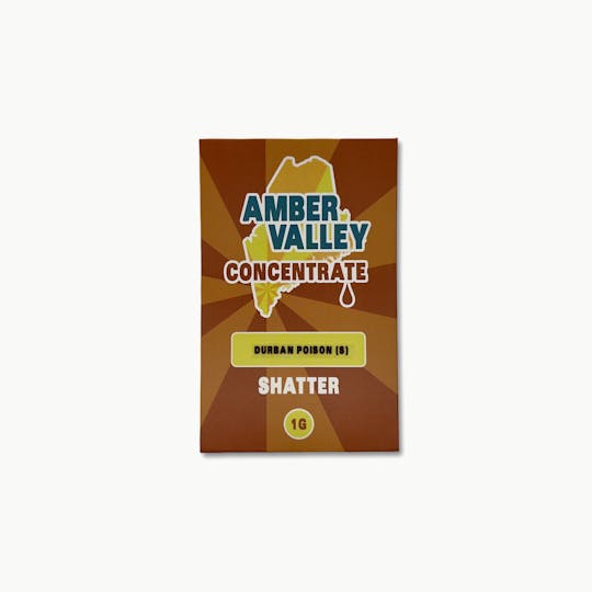 Indico - Durban Poison 1g Shatter - Amber Valley - 1