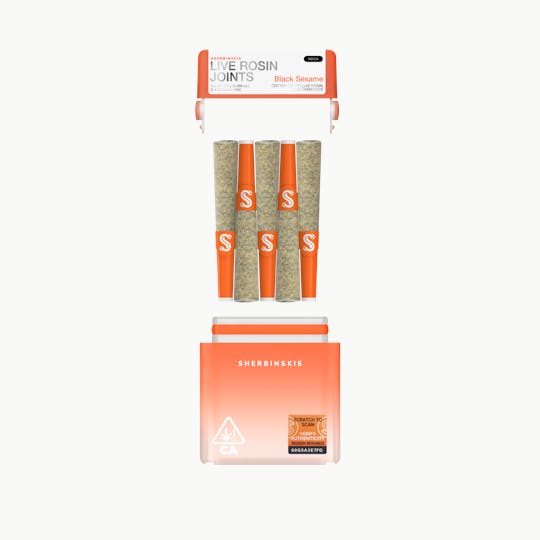 Sherbinskis - Live Rosin Joints - Black Sesame x Cotton Candy - 1