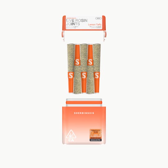 Sherbinskis - Live Rosin Joints - Lemon Taffy x Matcha - 1