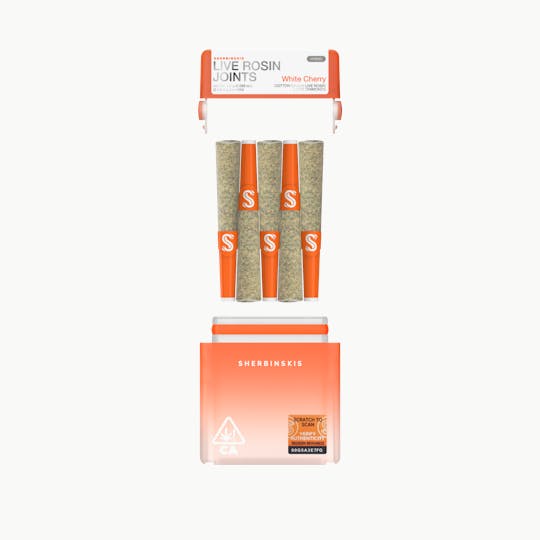 Sherbinskis - Live Rosin Joints - White Cherry x Cotton Candy - 1