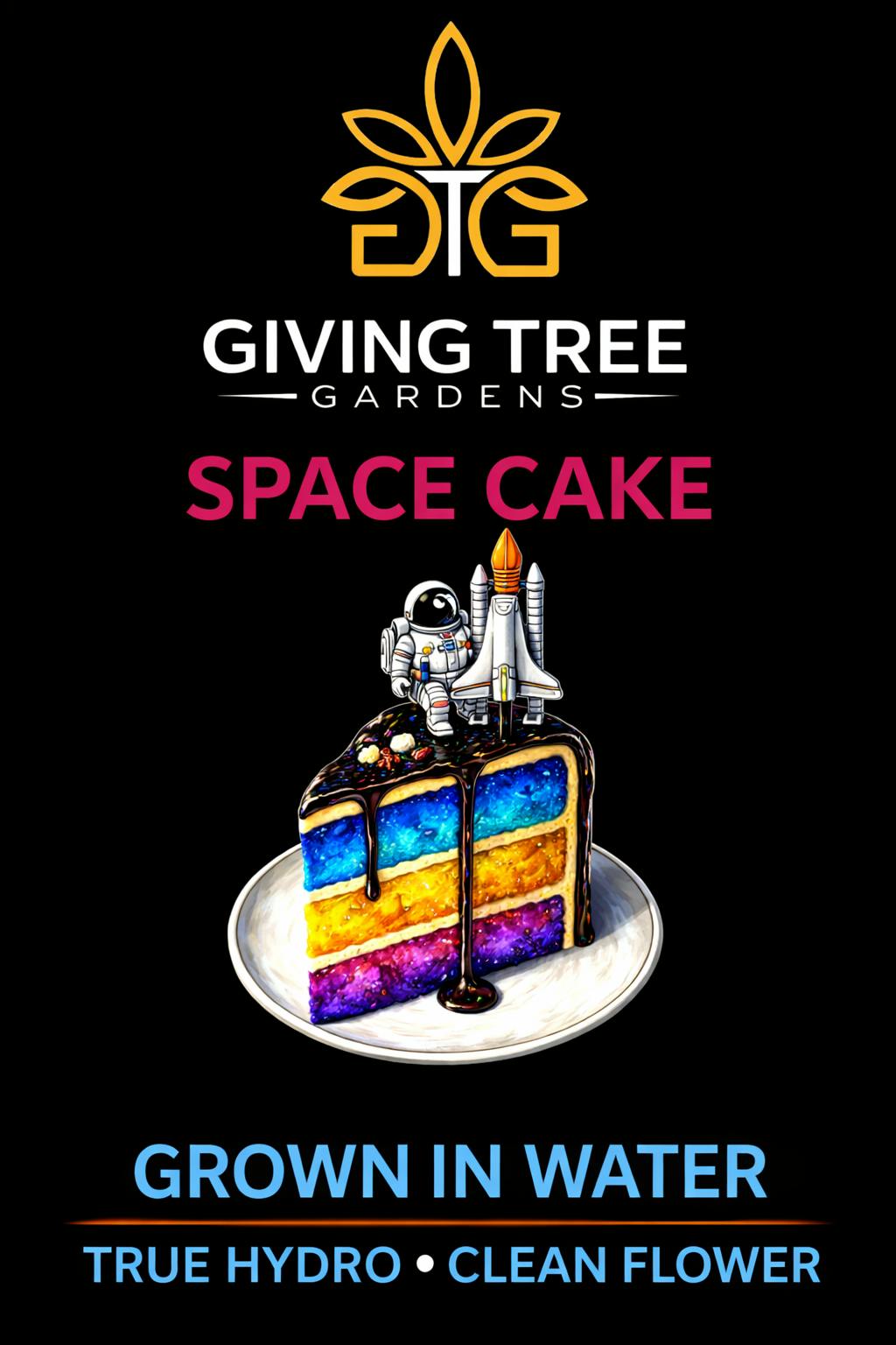 Giving Tree Gardens - Space Cake – 3.5G Pre-Pack Flower | 100% WATER GROWN • TRUE HYDRO - 1
