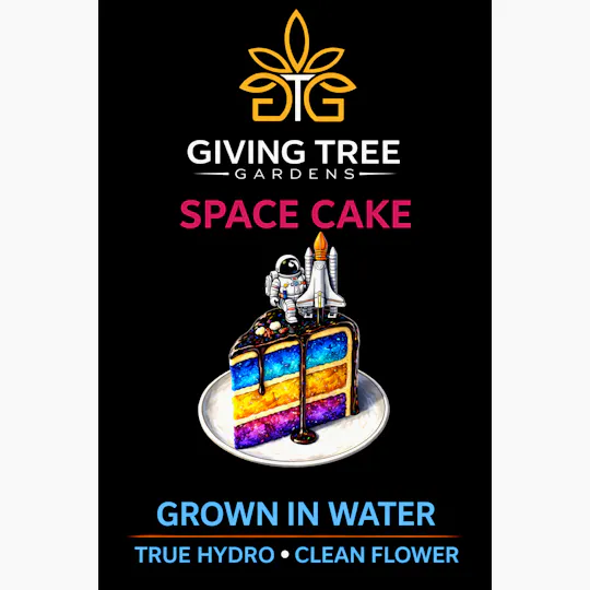 Giving Tree Gardens - Space Cake – 3.5G Pre-Pack Flower | 100% WATER GROWN • TRUE HYDRO - 1