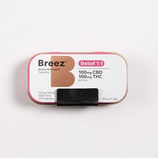 Breez - Breez Extra-Strength Relief 1:1 Tablet Tin - 1