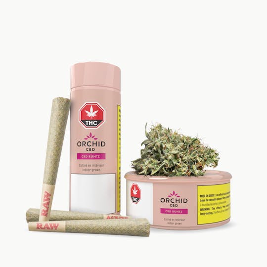 Orchid CBD - ORCHID CBD RUNTZ Pre-rolls – 5 x 0.6g - 1