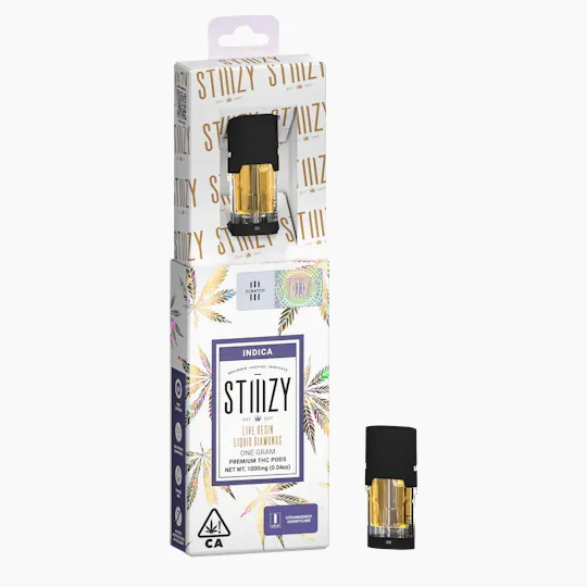 STIIIZY - Vape Cartridge - STRAWBERRY SHORTCAKE 1G Live Resin Liquid Diamonds Pod - 1