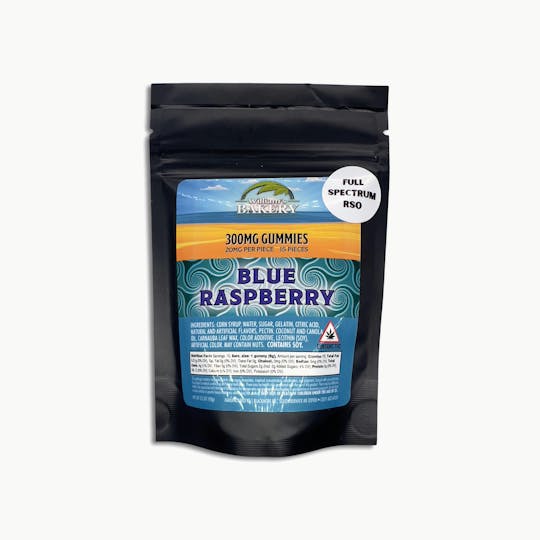 Indico - Blue Raspberry RSO Full Spectrum Gummies 20mg/pc 300mg total - 1