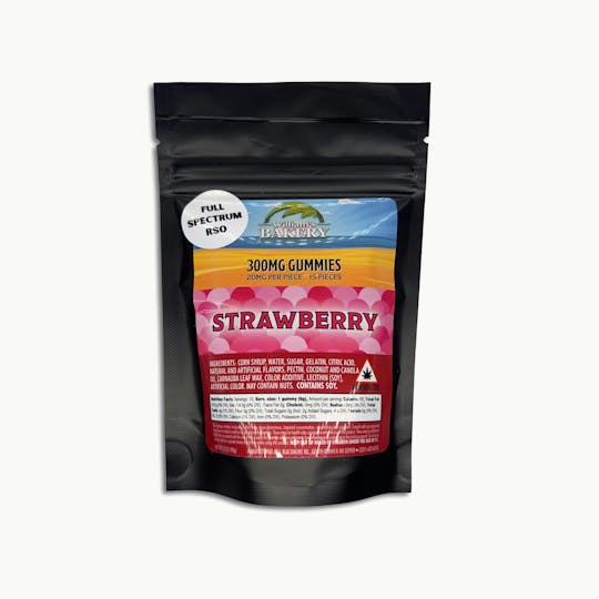 Indico - Strawberry RSO Full Spectrum Gummies 20mg/pc 300mg total - 1