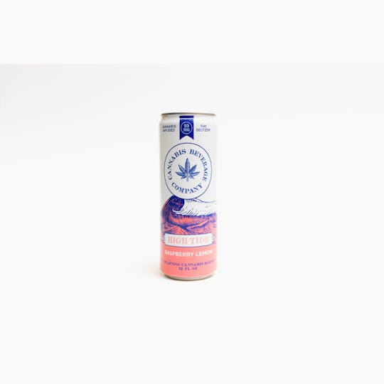 High Tide Beverages - 1:1:1 RASPBERRY LEMON SELTZER 10MG (10MG THC/10MG CBD/10MG CBC) - 1