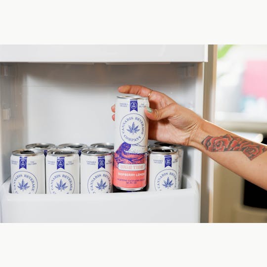 High Tide Beverages - 1:1:1 RASPBERRY LEMON SELTZER 3MG (3MG THC/3MG CBD/3MG CBC) - 1