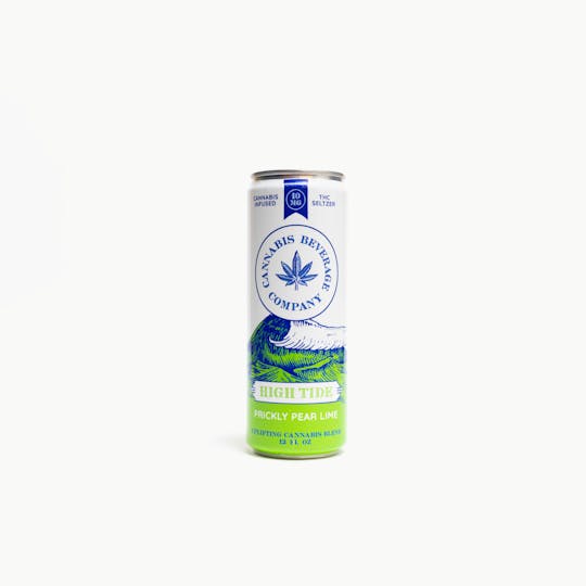 High Tide Beverages - 1:1:1 PRICKLY PEAR LIME SELTZER 10MG (10MG THC/10MG CBD/10MG CBC) - 1
