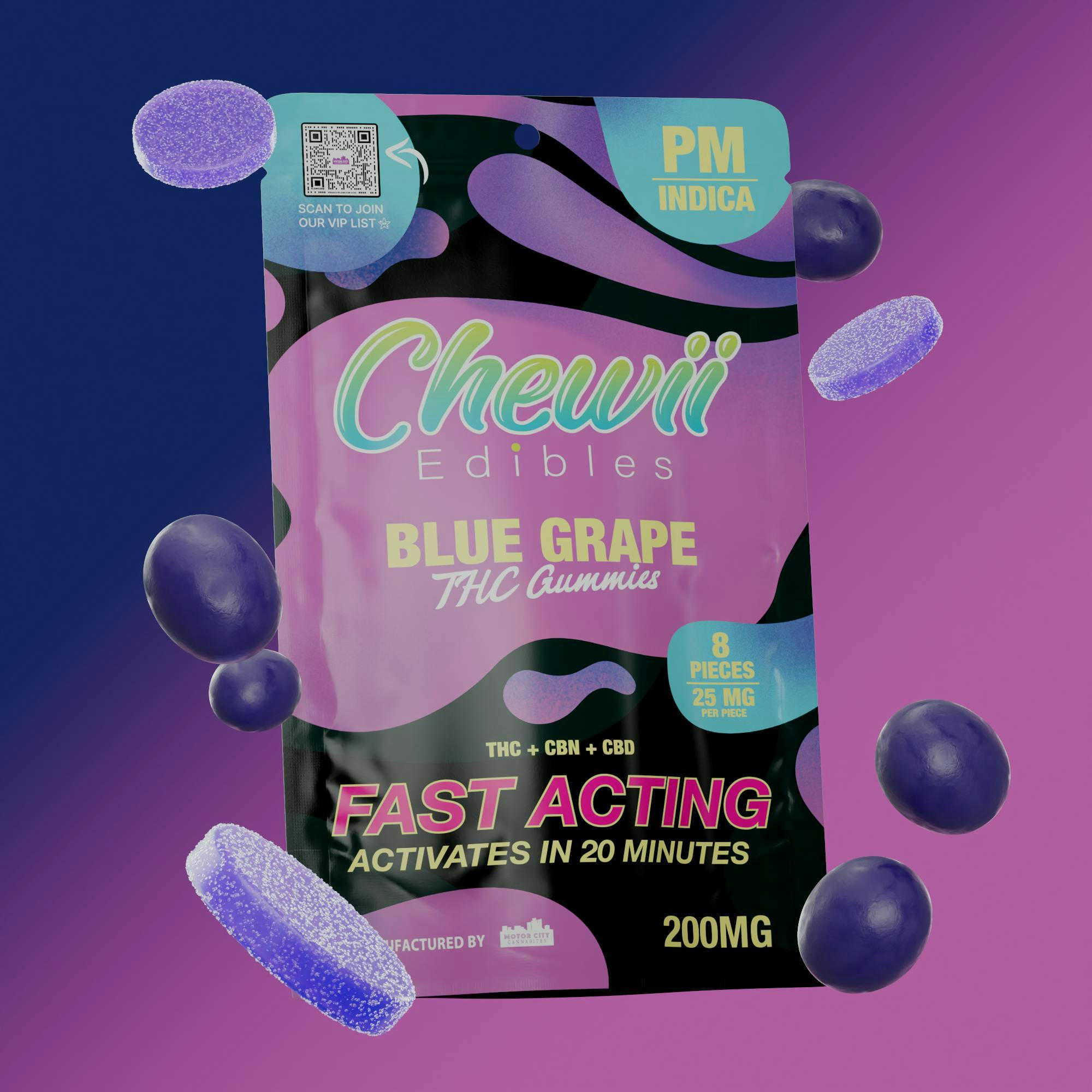 Chewii - Chewii Coins - Blue Grape (PM) (200mg) [10pk] - 1