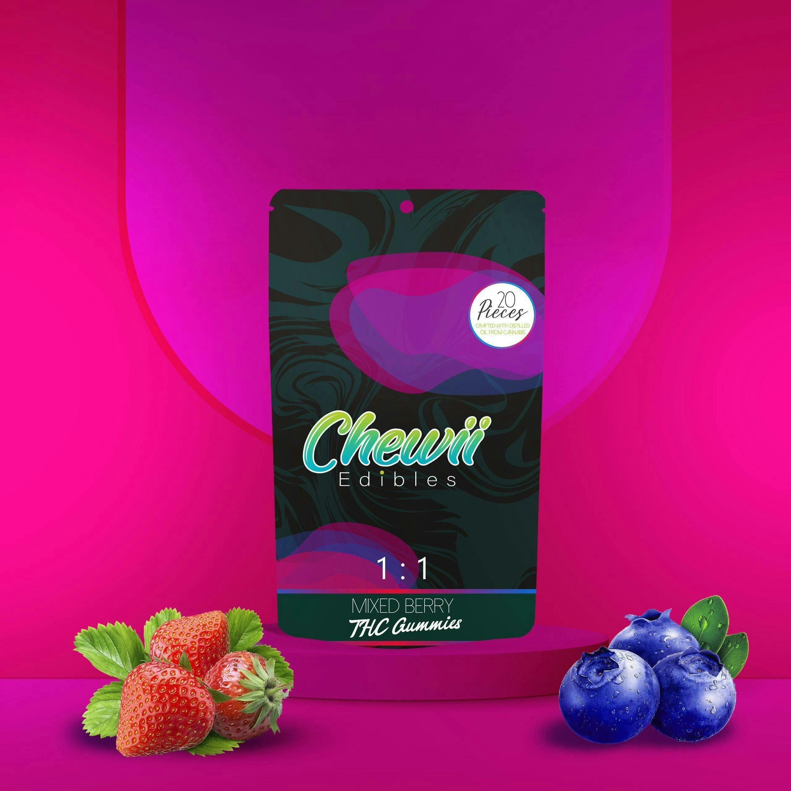 Chewii - Chewii Coins - Mixed Berry (H) (200mg) [10pk] - 1
