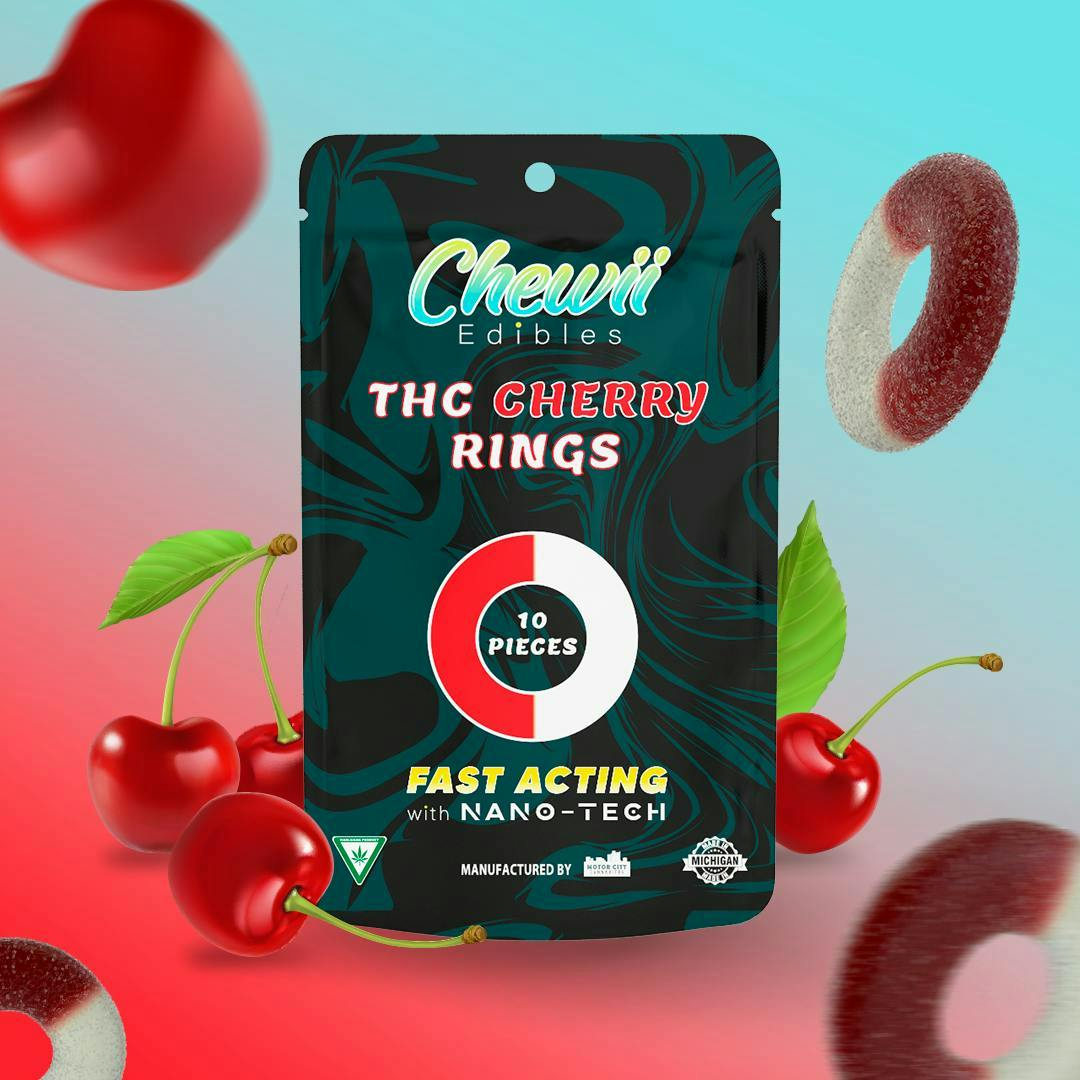 Chewii - Chewii Rings - Cherry (200mg) [10pk] - 1