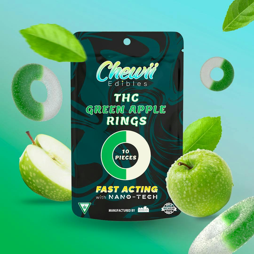 Chewii - Chewii Rings - Green Apple (200mg) [10pk] - 1