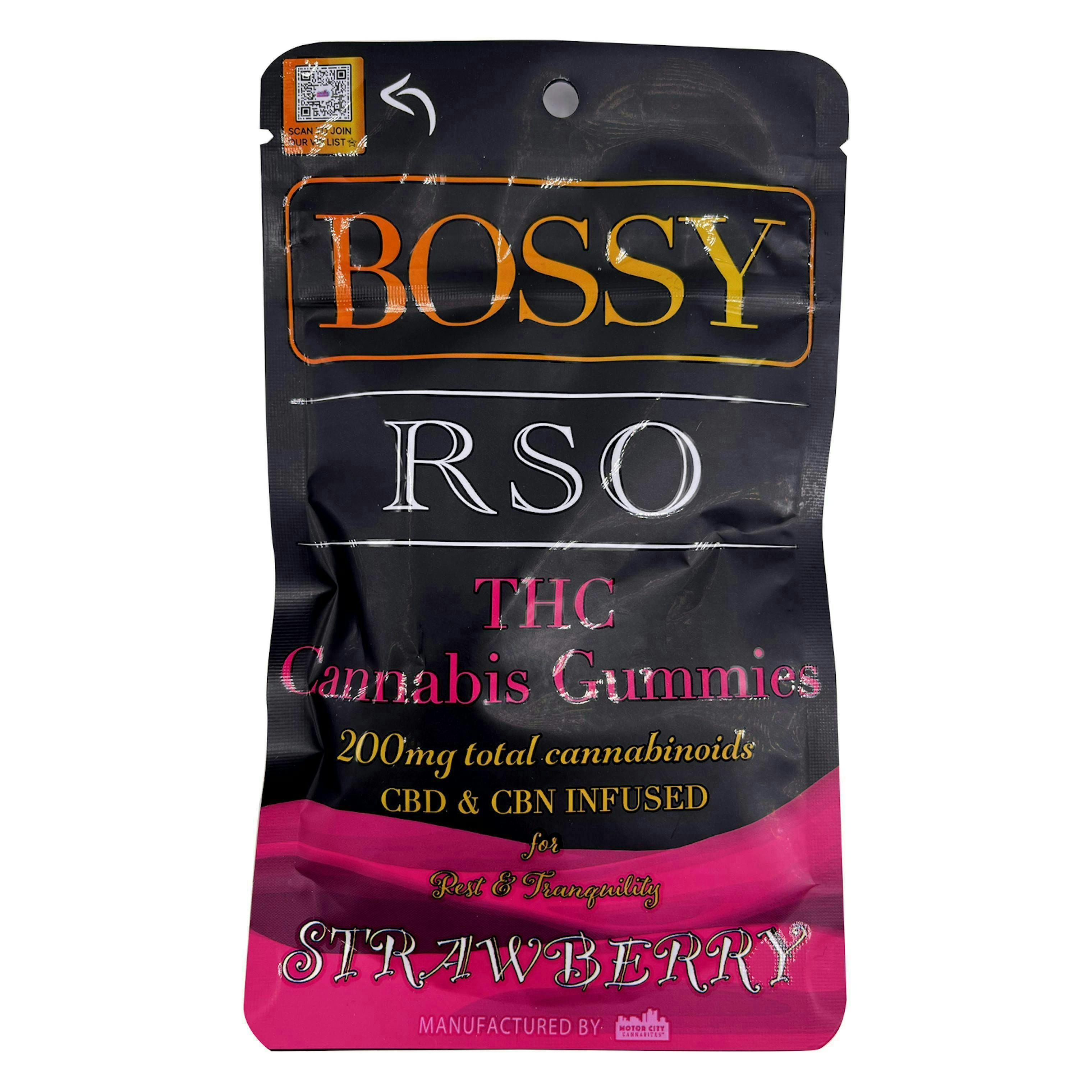 Bossy - Bossy | RSO | Strawberry Gummies | 200mg | 10ct | 20mg/ea - 1