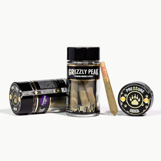 Grizzly Peak™ - Cub Claws Infused PreRoll 5pk x .07g - PRESSURE - 1