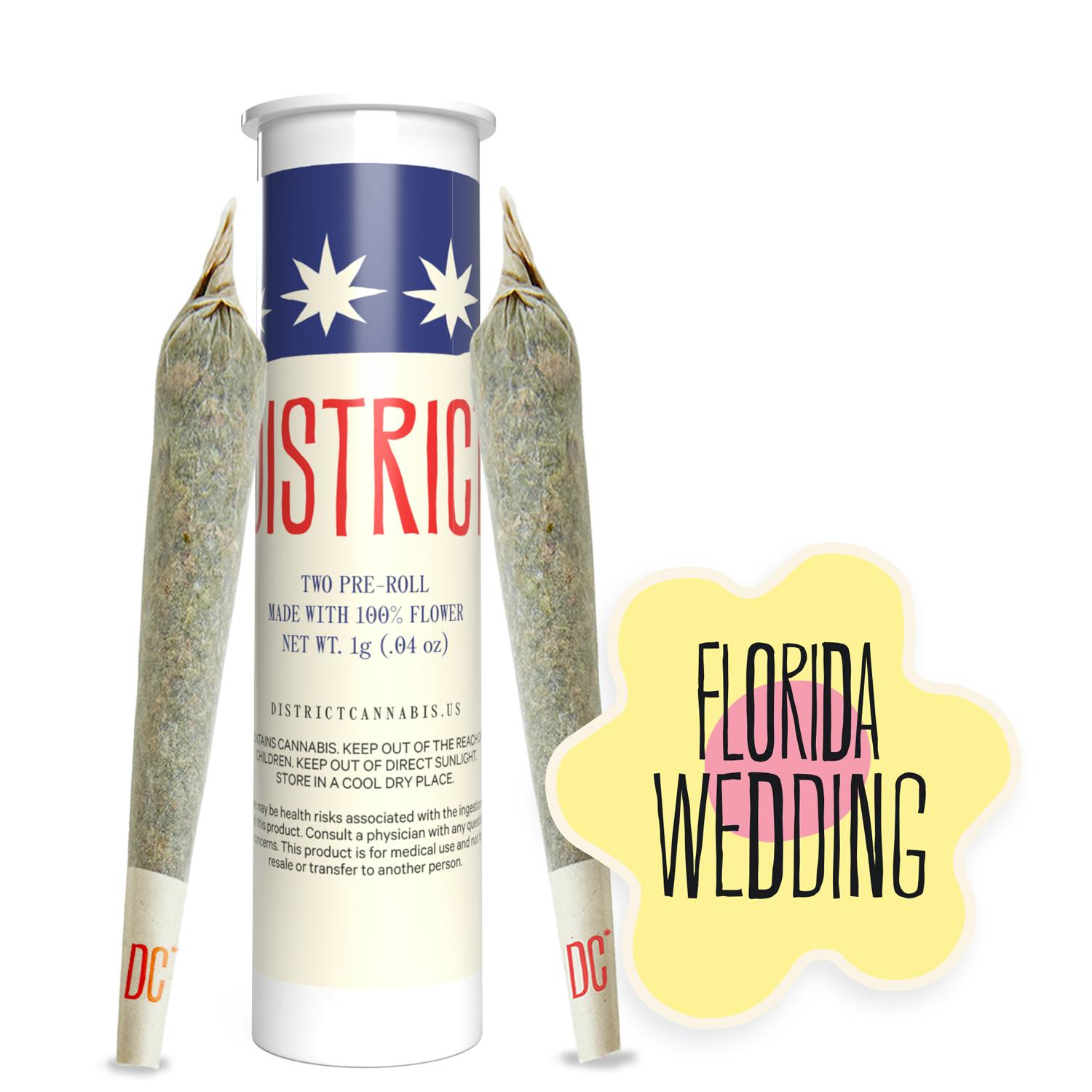 District Cannabis - Florida Wedding Pre-Roll Pack 2ct - 1