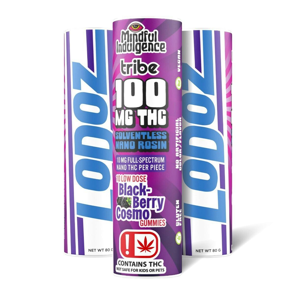 Mindful Indulgence - Mindful Indulgence | 100mg LoDoz Gummy *Tribe* | Blackberry Cosmo - 1