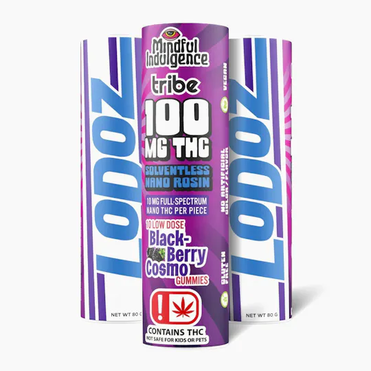 Mindful Indulgence - Mindful Indulgence | 100mg LoDoz Gummy *Tribe* | Blackberry Cosmo - 1