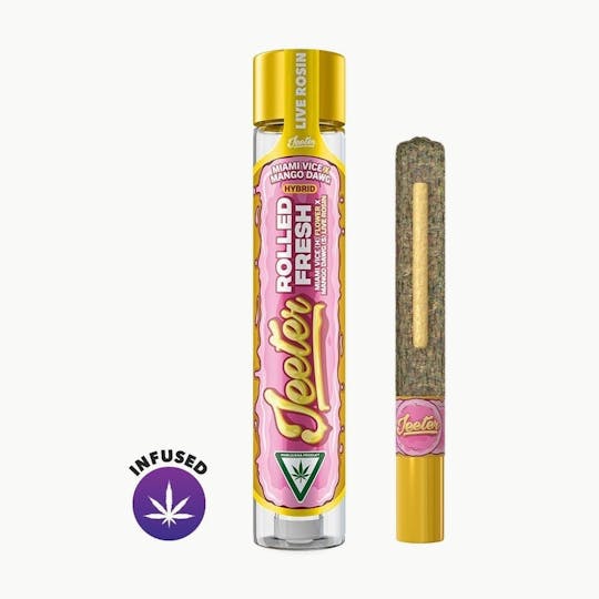 Jeeter - Jeeter Hash Hole Infused Pre-Roll - Miami Vice x Mango Dawg - 1