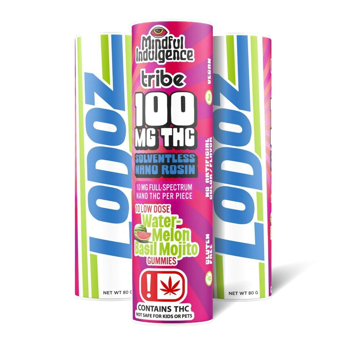 Mindful Indulgence - Mindful Indulgence | 100mg LoDoz *Tribe* | Watermelon Basil Mojito - 1